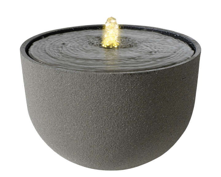 LUMINEO Springbrunnen Outdoor Steinoptik